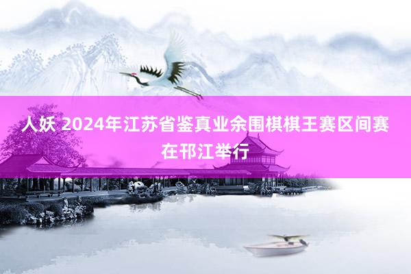 人妖 2024年江苏省鉴真业余围棋棋王赛区间赛在邗江举行