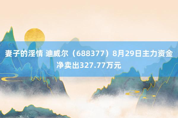 妻子的淫情 迪威尔（688377）8月29日主力资金净卖出327.77万元