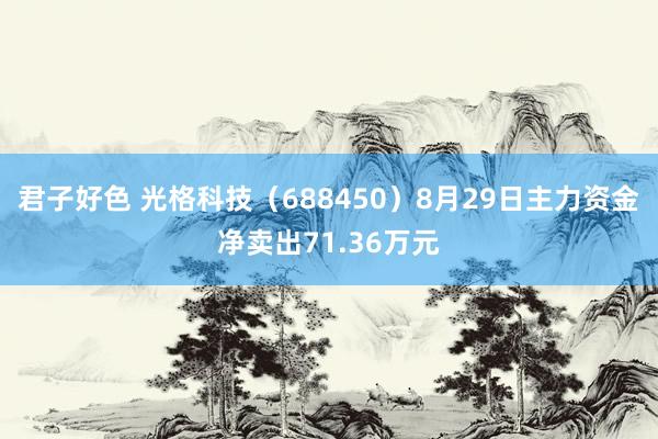 君子好色 光格科技（688450）8月29日主力资金净卖出71.36万元